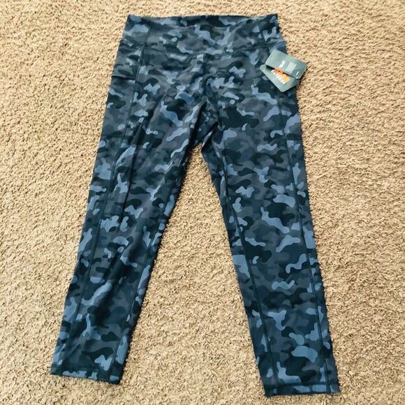 Bass Outdoor Women's Catamount Leggings Stretch‎ Camo Black Gray Size Large - Picture 2 of 7